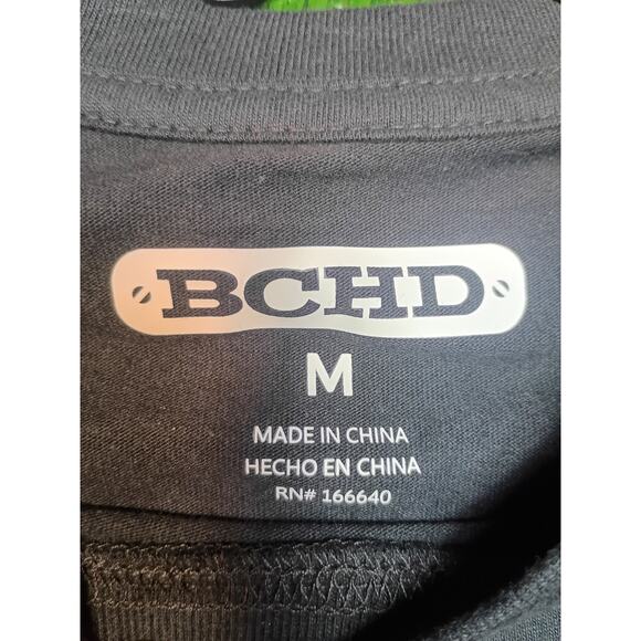 Stylish BCHD Black T-Shirt - Blue Collar Honest Dollar Tee Size M - Picture 3 of 7